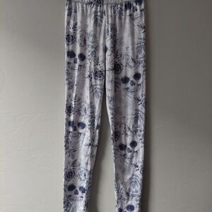 Sissycos Leggings Women Sugar Skull Floral Printed ‎ Ultra Soft  Stretchy